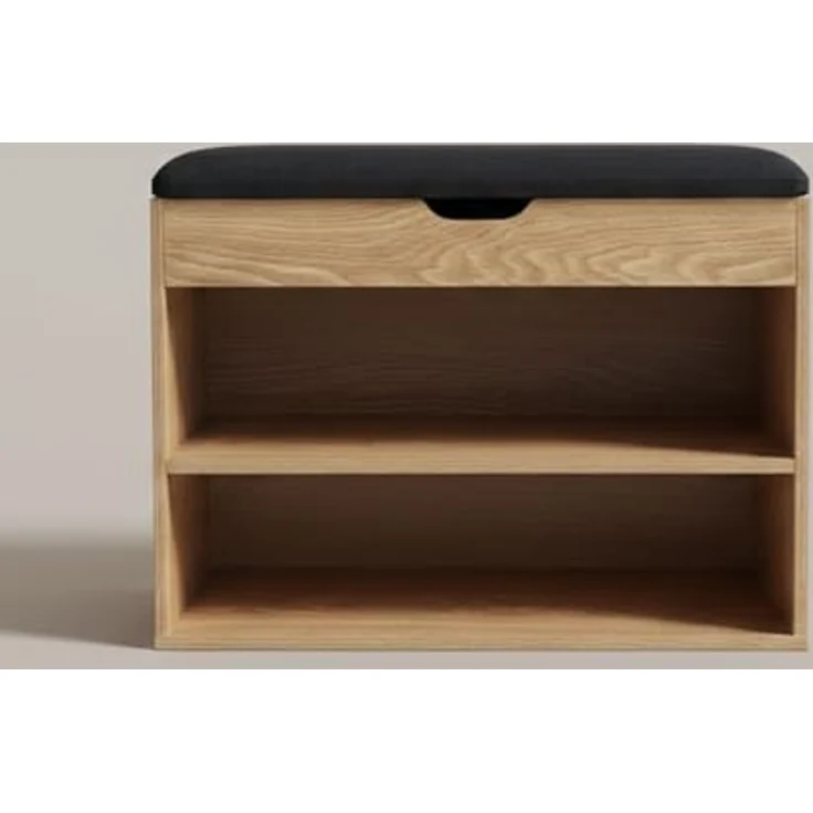 BOXIMO Schuhschrank Schuhschrank mit Sitzfläche VAULT, 60 x 30 x 47 cm (Schuhschrank LEVA mit Sitzbank) – Bild 5