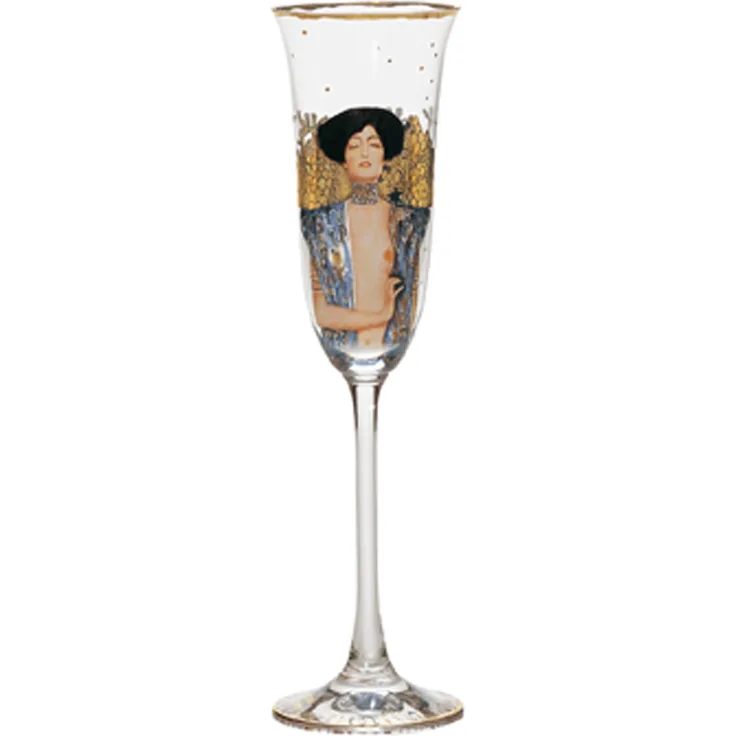 Goebel / Gustav Klimt - Judith I,Sektglas,Klimt - Judith,6,5cm x 6,5cm x 24,0cm / Glas / 6,5cm x 6,5cm x 24,0cm