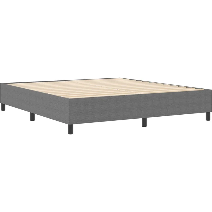 vidaXL Plattformbettgestell Hellgrau 180 x 200 cm Cordstoff 3337422 – Bild 2