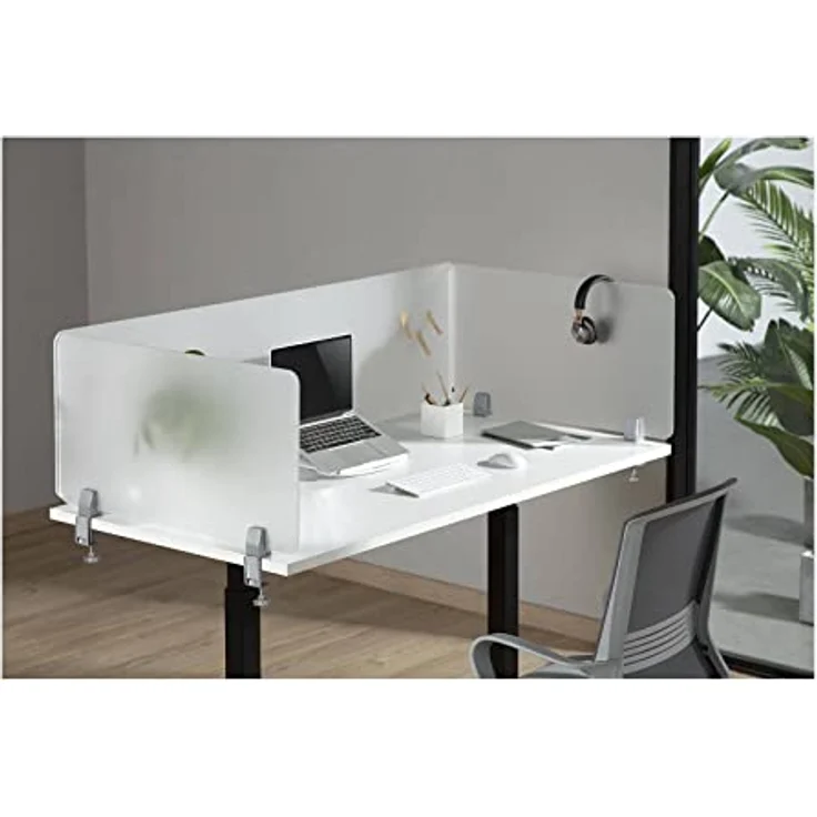 Fromm&Starck Schutzwand 3 Schreibtischtrennwände Trennwand Schreibtisch Schichtschutz 150 cm – Bild 4