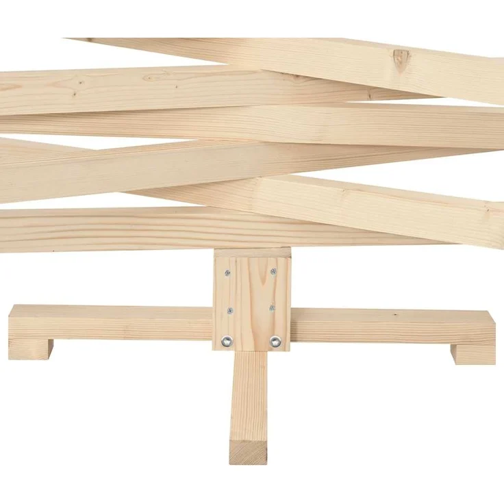 vidaXL Weihnachtsbaum Holz zum Schmücken 180 cm Massivholz Kiefer 4103972 – Bild 10