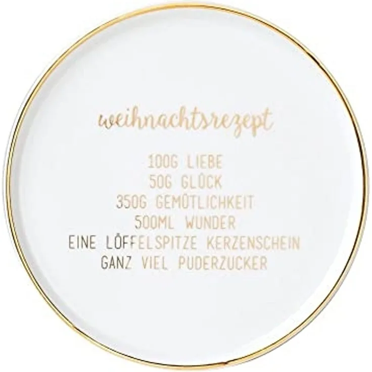 Räder Teller Weihnachtsrezept Ø 14 cm H 1 cm