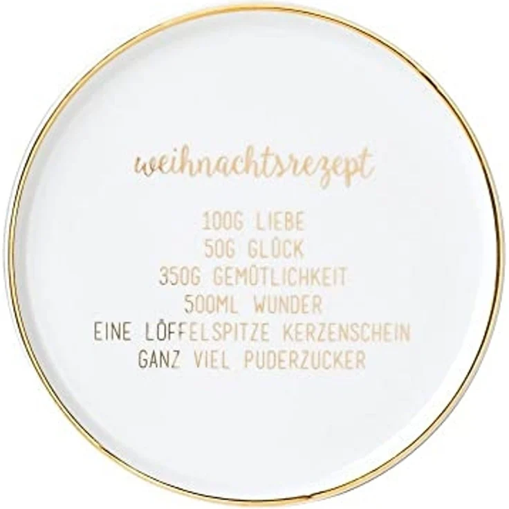 Räder Teller Weihnachtsrezept Ø 14 cm H 1 cm – Bild 1