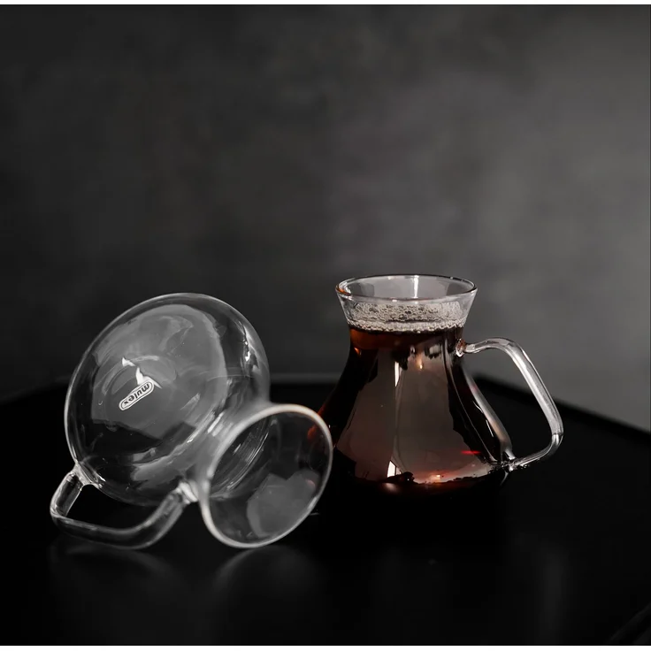 Teegläser-Set mit Henkel 6-teilig - 200 ml, hitzebeständig – Bild 4