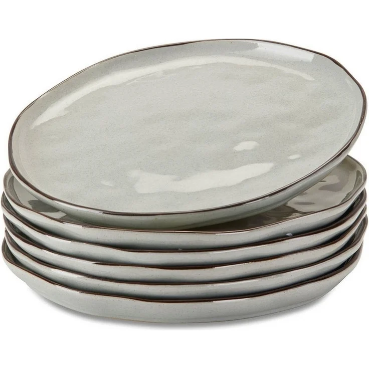 Mirabeau Geschirr-Set Teller 6er Set Biarré grau, Steinzeug – Bild 4
