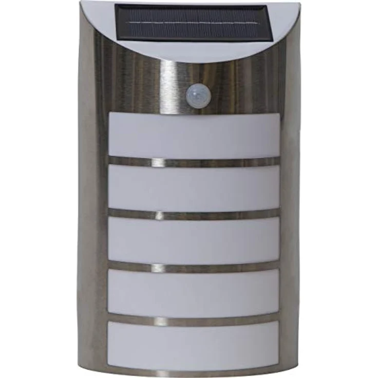 Outdoor Wandlampe ,Wally', Solarbetrieb, Dämmerungssensor + Bewegungsmelder, warmweiß, 26,5cm – Bild 2