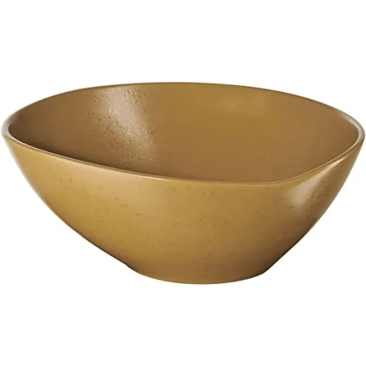 ASA Selection Cuba Ocra Schüssel, Salatschüssel, Servierschale, Schale, Steinzeug, Gelb, 27. 5 cm, 1221429