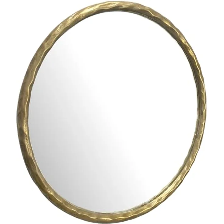 MID.YOU Wandspiegel, rund, gold, Glas, 60x60x4 cm