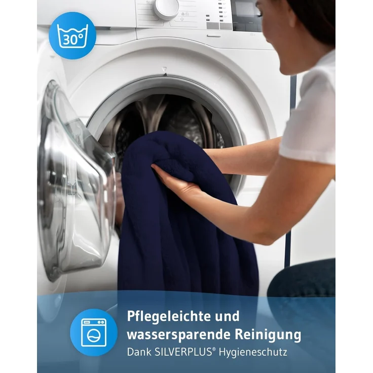 Sherpa Decke KAMI - 230 x 270 Nachtblau – Bild 6