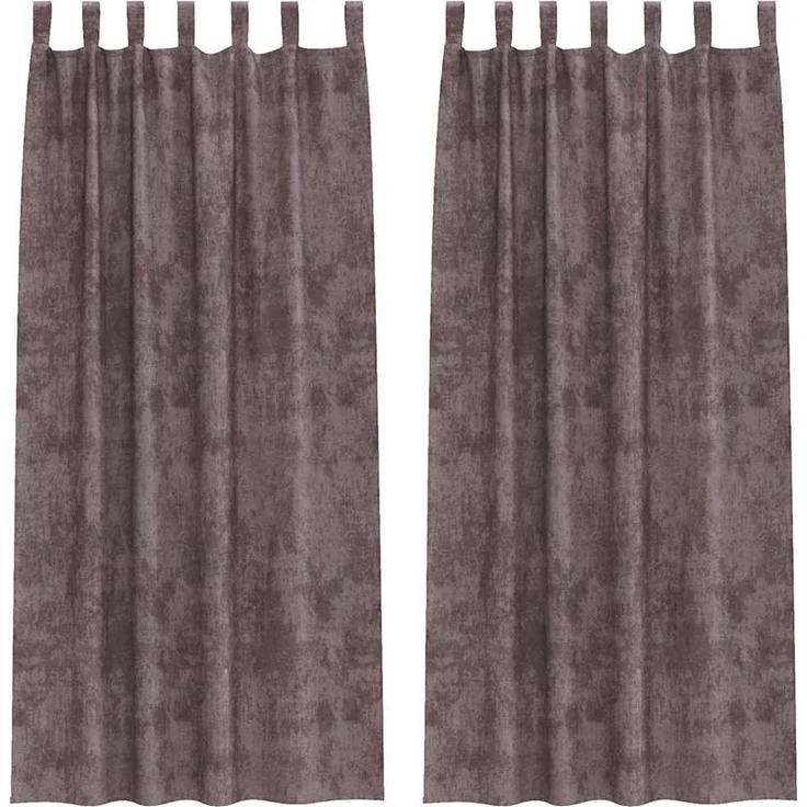 vidaXL Samtvorhänge 2 stk. Braun 260 x 140 cm Samt 4107732 – Bild 2
