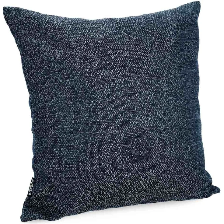 Kissen Ipek 2er-Set aus Olefin-Stoff, modern, wasserabweisend, dunkelblau, 45x45 cm