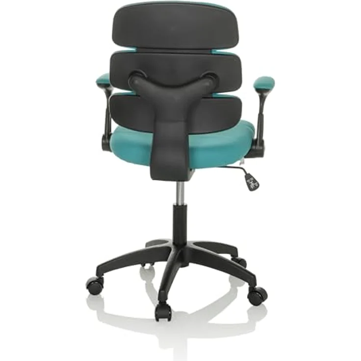 hjh OFFICE Kinderdrehstuhl Kid ERGOLINO B Drehstuhl mit ergonomischer Rückenlehne, Blau, 736433 – Bild 10