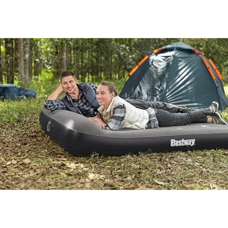 TriTech® Doppelluftbett mit USB-Elektropumpe 203 x 152 x 30 cm – Bild 3