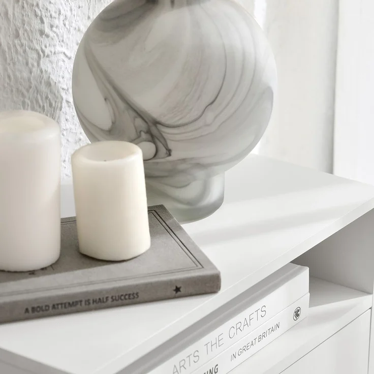 SoBuy NKD03-W Bettablage, MDF, Lackiert, Weiß, 45 x 22 x 25 cm – Bild 6