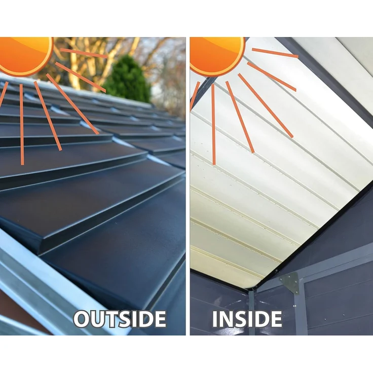 Palram - Canopia Kunststoff Gerätehaus Skylight 46 – Bild 8