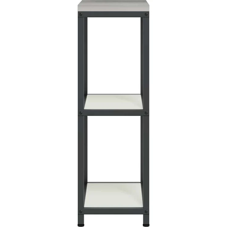 vidaXL Küchenaufbewahrung mit Regal Weiß 60 x 50 x 92 cm Stahl 874976 – Bild 5