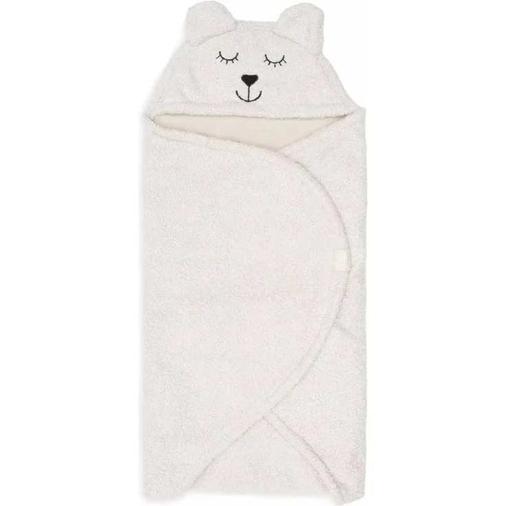 Jollein Bear Einschlagdecke - Oatmeal Weiß off whi – Bild 8