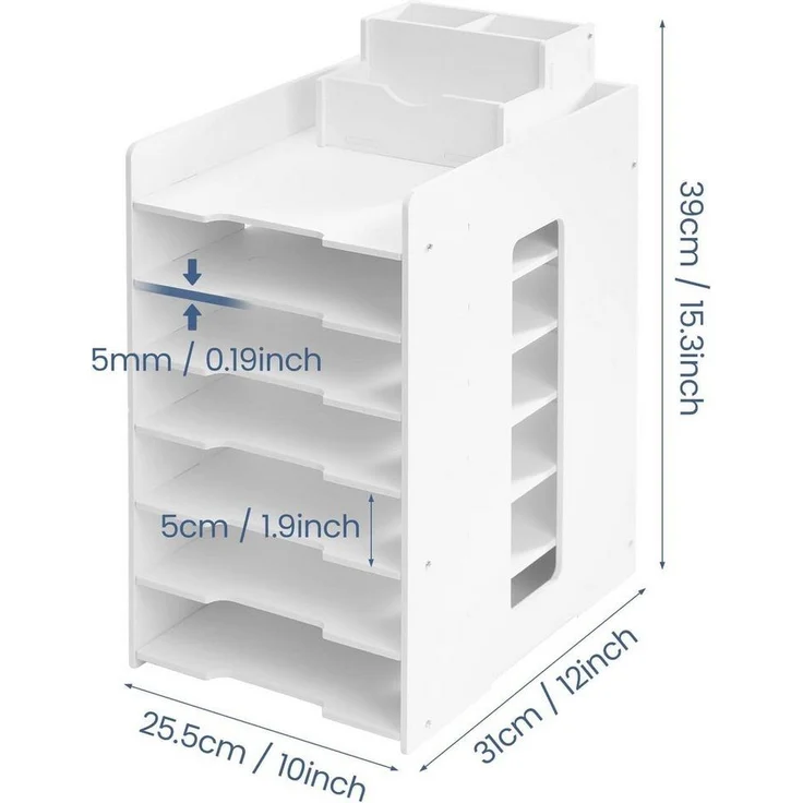 Youyijia Aufbewahrungsdose Dokumentenablage A4 Briefablage Schreibtisch – Bild 1