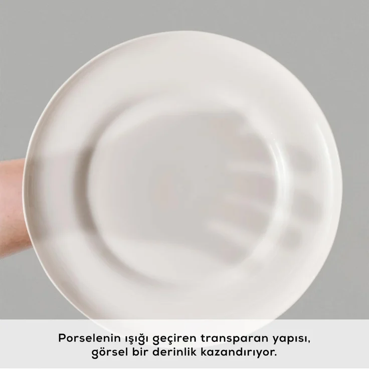 Karaca Geschirr-Set Karaca Streamline Remi 18-tlg Bone China Geschirrset für 6 Personen – Bild 6