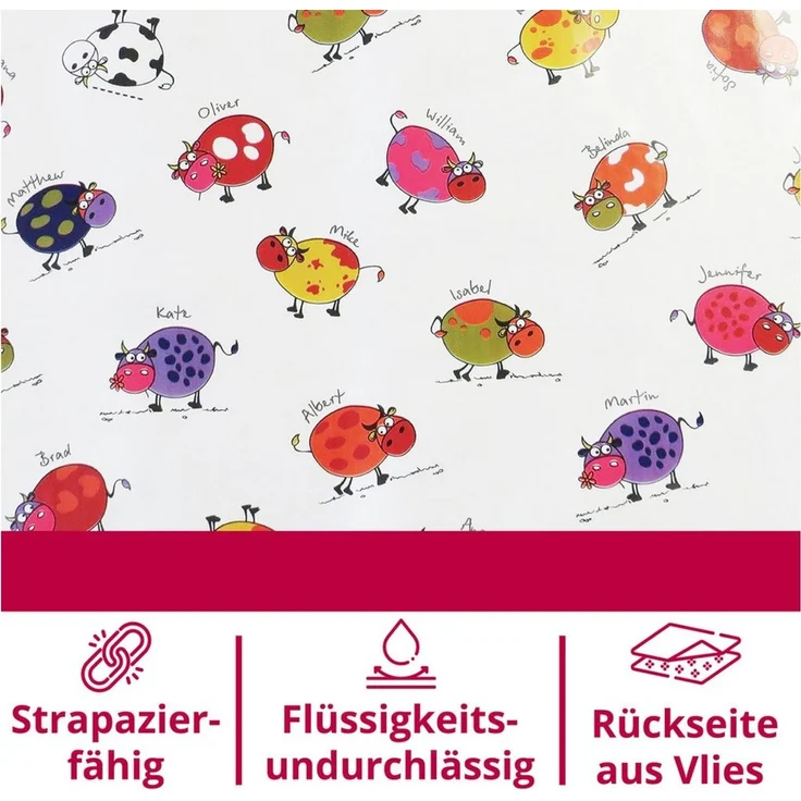 DecoHomeTextil Heimtextilmanufaktur Tischdecke Wachstuch Wachstischdecke Gartentischdecke gefaltet – Bild 2
