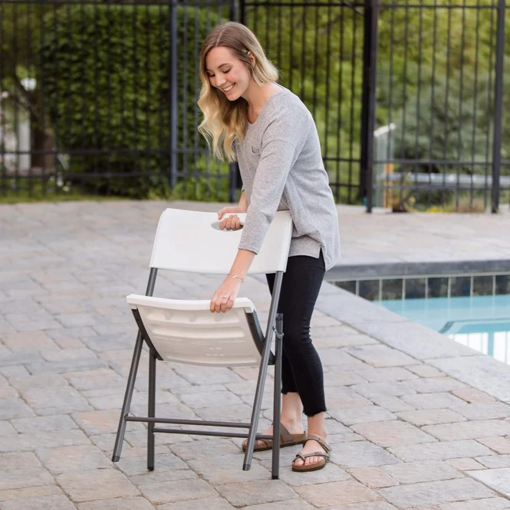 LIFETIME 92114 – 4 Stück Klappstühle für Veranstaltungen, Catering, Büro, Outdoor und Innen, leichte und vielseitige Klappstühle – Bild 7