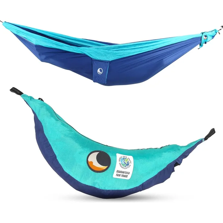 Ticket to the Moon King Size Hammock, royal blue/turquoise
