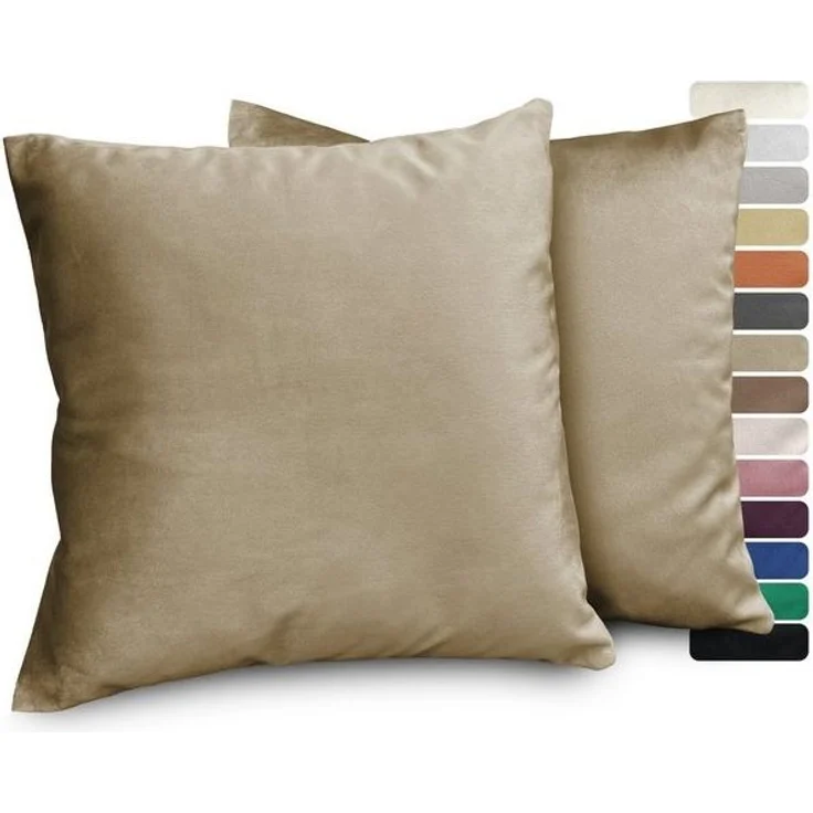 Beautex Kissenhüllen Samt Kissenhüllen 2er Set, Premium Kissenbezug, Sofa- und Dekokissen, (2 Stück) – Bild 4