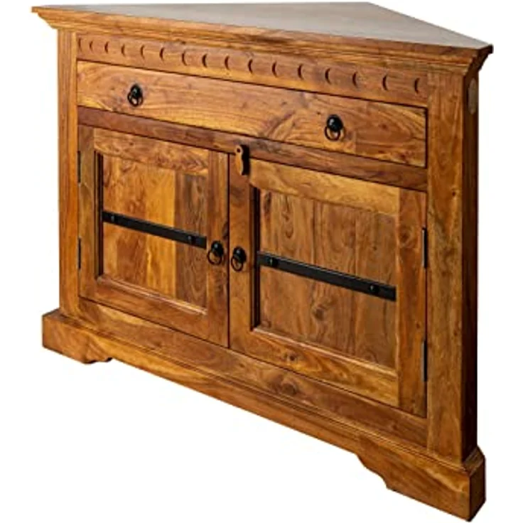 Eckkommode Akazie 107x54x80 honig lackiert OXFORD #0505 – Bild 1