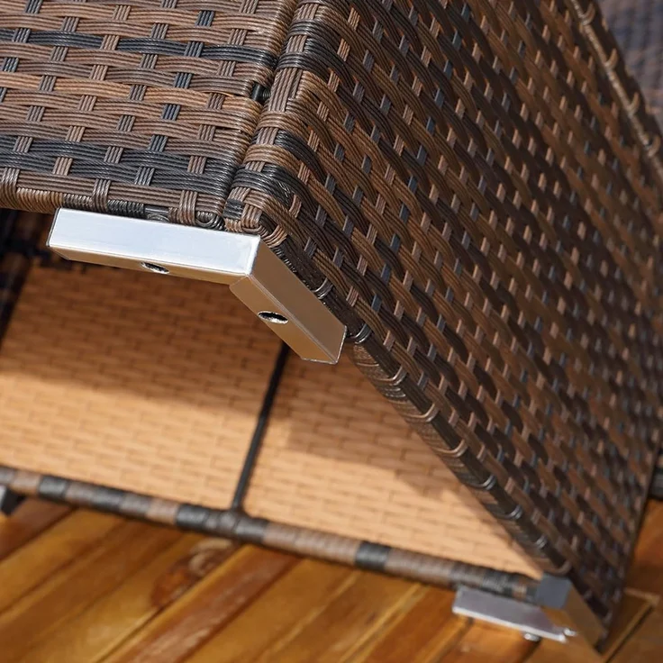 Sitzgruppe Sitzgarnitur Lounge Gartenmöbel Gartenset Rattan Sitzgruppe braun XL – Bild 7