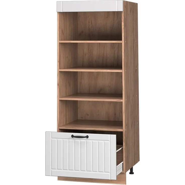 Küchenregal Fame-Line Weiß Landhaus/Goldkraft Eiche 60 cm Vicco – Bild 6