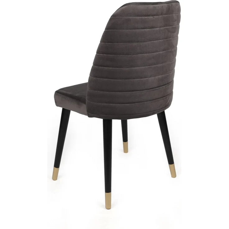 Skye Decor 'Hugo-361 V4' Stuhlset (4-teilig), Anthrazit / Schwarz, 50 x 90 x 49 cm – Bild 5