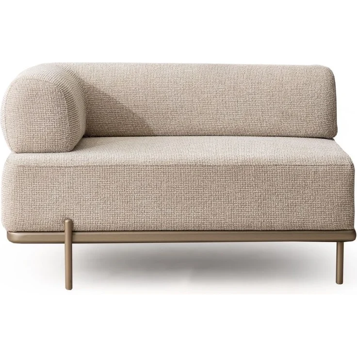 Ecksofa "Norella" mit Hocker-Beige – Bild 15