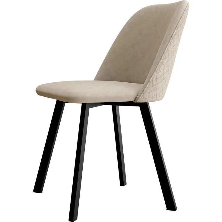 Mirjan24 Polsterstuhl K109 (Farbe: Uttario Velvet 2978 + Uttario Velvet U03 2978), 80 x 58 x 47 cm – Bild 1