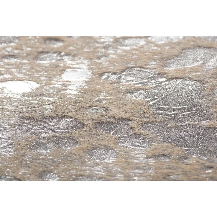 LUXOR living Fellteppich Rinderfell Deluxe, fellförmig, Höhe: 4 mm, echtes Rinderfell, metallisch glänzende Akzenten, Naturprodukt – Bild 2