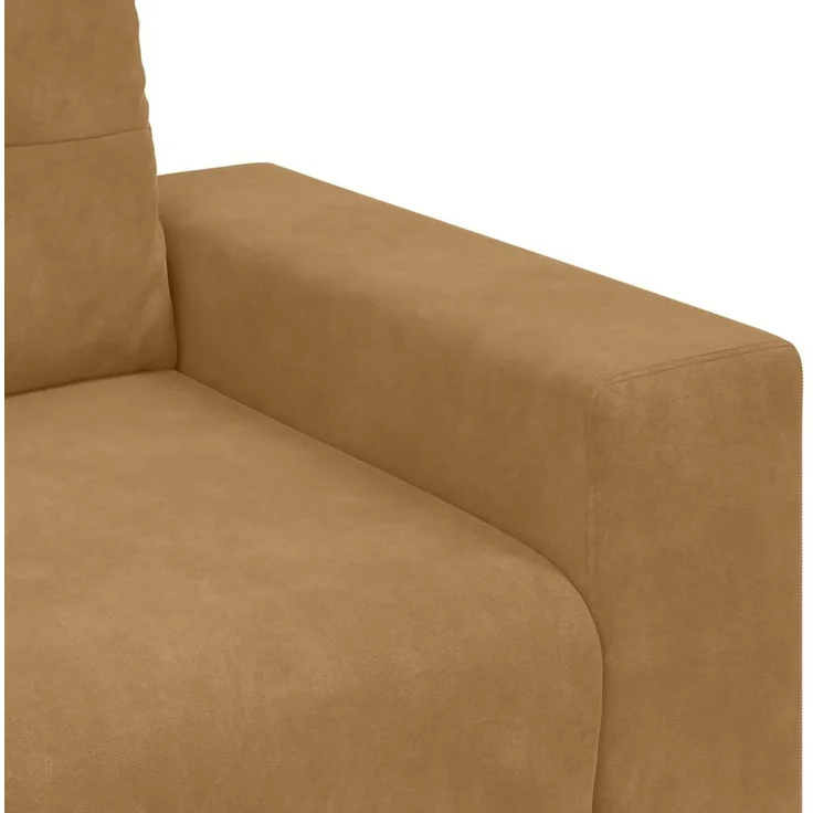 vidaXL Sessel Braun 100x78x80 cm Samt 4105105 – Bild 7