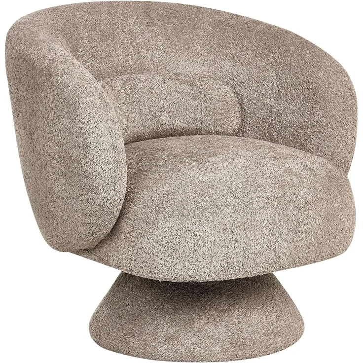 Drehsessel LIEKSA Bouclé Beige