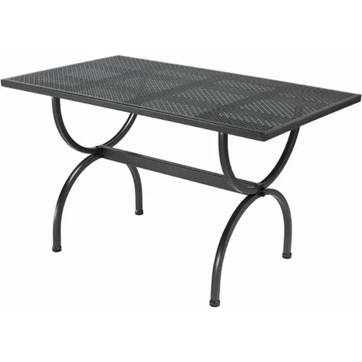Romeo Tisch 125x75cm Eisengestell marone