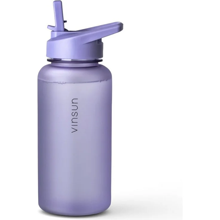 Vinsun Trinkflasche Sportflasche mit Strohhalm 1L - Wasserflasche Tritan auslaufsicher, BPA frei, Bruchsicher, geruchs- & geschmacksneutral, geringes Gewicht – Bild 5