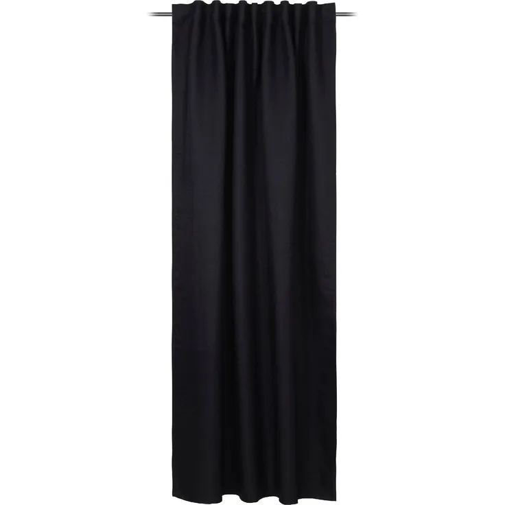 GÖZZE Fertigvorhang DARK schwarz BH 140x245 cm schwarz Gardine Flächenvorhang