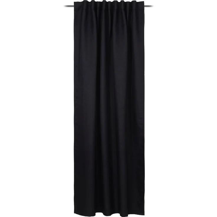 GÖZZE Fertigvorhang DARK schwarz BH 140x245 cm schwarz Gardine Flächenvorhang