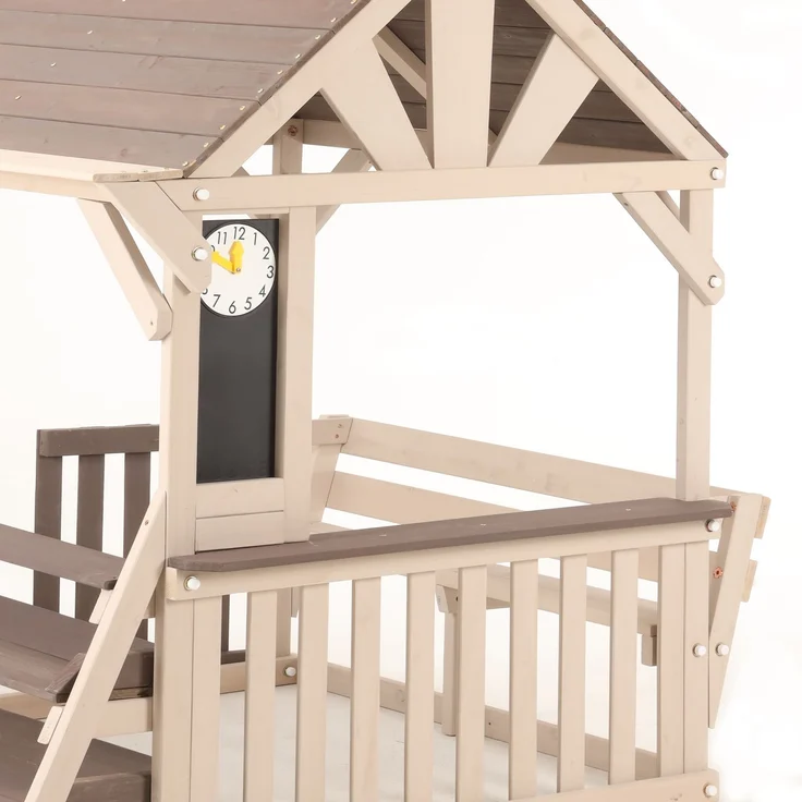 ZUBALIYA Geeignet für Kinder ab 3 Jahren, mit einem Mehrzweck-Pflanzen- und Spielzeugregal, 114.00 x 147.50 x 156.00 cm, fürs Kinderzimmer, Samt, Grau und Beige – Bild 16