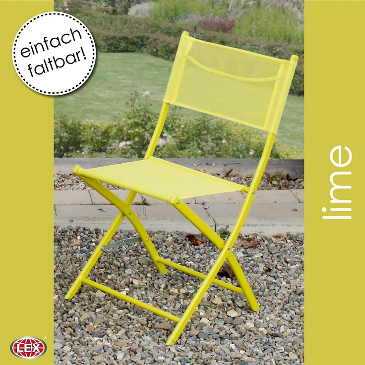 Bistrostuhl Gartenstuhl Gartenmöbel Terassenstuhl klappbar Lime