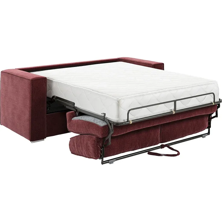 Vente-unique - LORETO Sofa Stoff Rot - B 223 cm95 cm x H 90 cm x L 195 cm – Bild 6