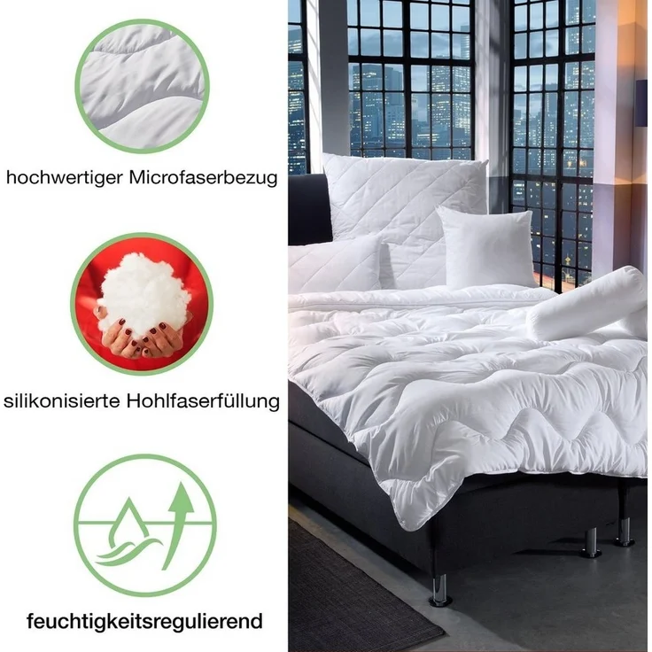 REDBEST Kopfkissen Kuschelkissen "Atlanta", Füllung: Farbe, Faserfüllung Uni – Bild 3