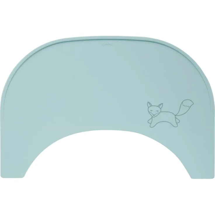 Hauck Silikon Auflage für Hochstuhl Alpha Essbrett Wooden/Click Tray oder Esstisch - Baby und Kinder Platzdeckchen, Abwaschbar, Rutschhemmend und Temperaturbeständig (Mint Fox)