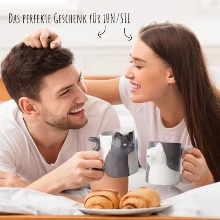 MiaMio Kaffeeservice Cat Mugs Set of 2 – Bild 2