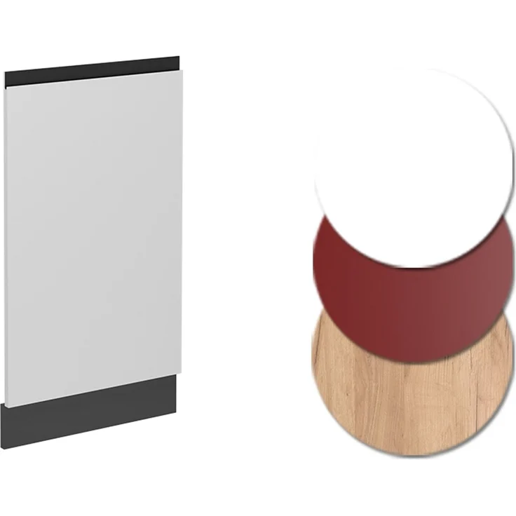 Geschirrspülblende R-Line Weiß 45 cm J-Shape ohne Arbeitsplatte Vicco – Bild 6
