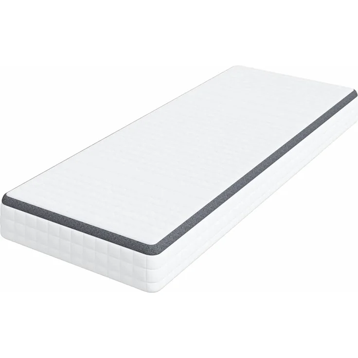 vidaXL Matratze Weiß und Grau 80 x 200 cm Bonell Feder 4106437 – Bild 3