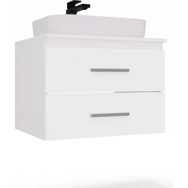 Raumhirsch Furniture Badkommode Unterschrank Badezimmerschrank Badschrank (Hängeschrank Maße 50 x 60 x 45 cm, stabil & einfach Montage) – Bild 1