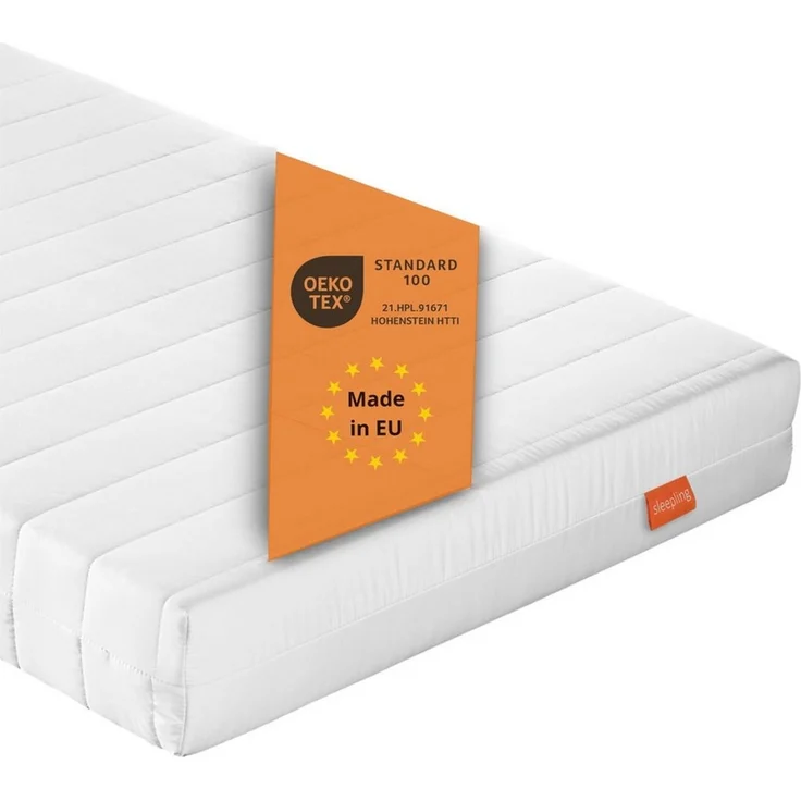 Kaltschaummatratze mit 7-Zonen und zwei unterschiedlich festen Liegeseiten, sleepling, beidseitig nutzbar (H2/H3), ergonomisch optimiert & atmungsaktiv – Bild 1